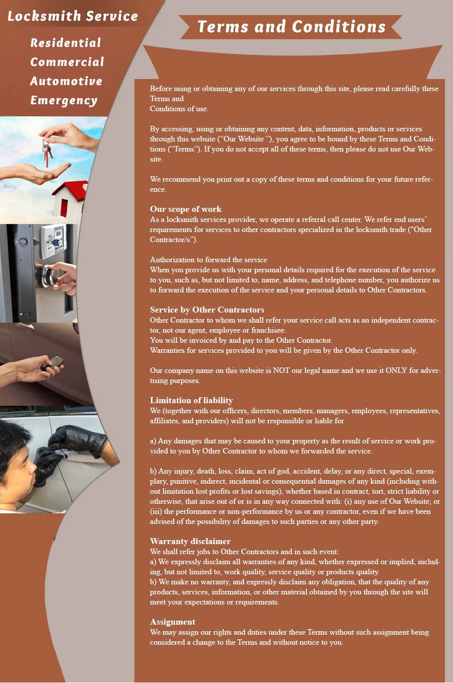 North Miami Locksmith Store North Miami, FL 305-908-3097 - terms-and-condition